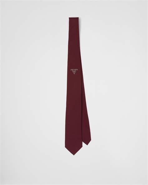 prada silk tie 03-5245-8581|Burgundy Silk Tie .